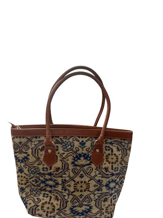 PNG Bag handbag brown blue.