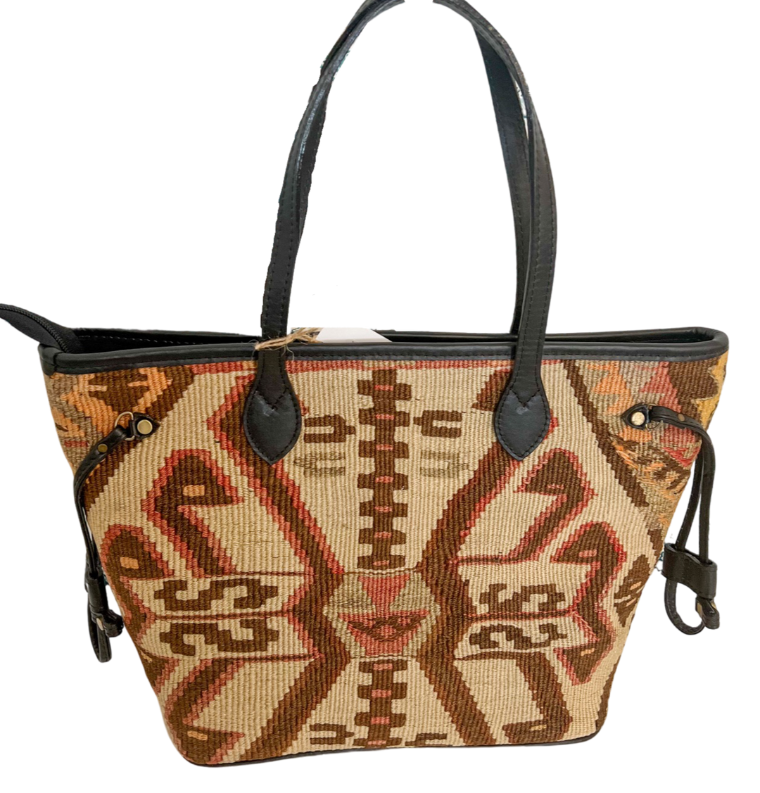 Turkish Kilim Bags Structured Totes