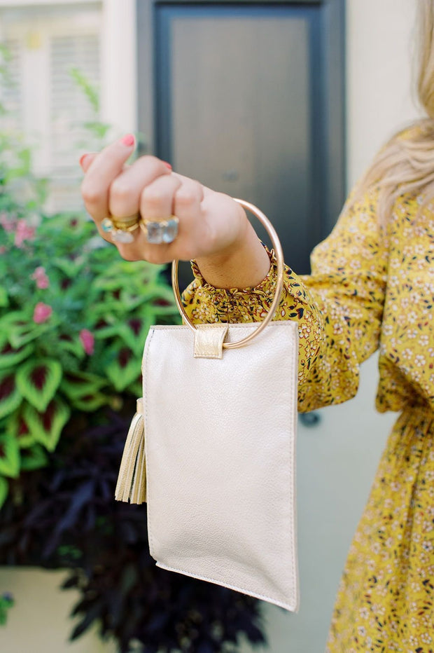 Beau & Ro Wristlet Orange The Ring Wristlet | Orange