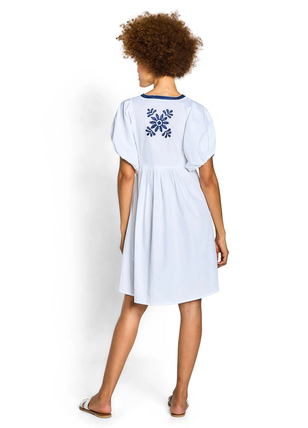 Bella Tu Dress Bella Tu | Allie Flower Dress in White Embroidery