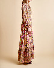 byTiMo Apparel byTiMO | Soft Twill Shirt Dress in Autumn Flowers Combo