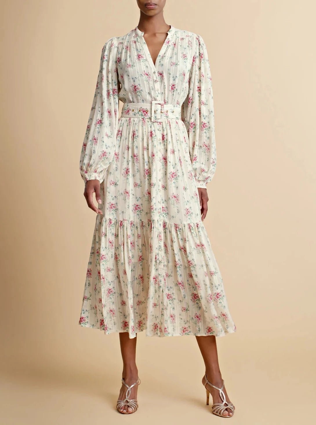 Boho Midi Dress in Posy – Beau & Ro