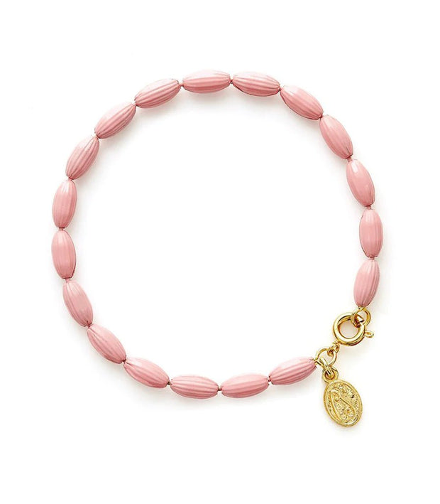 Candy Shop Vintage Jewelry Light Pink Candy Shop Vintage | Charleston Rice Bead Bracelet