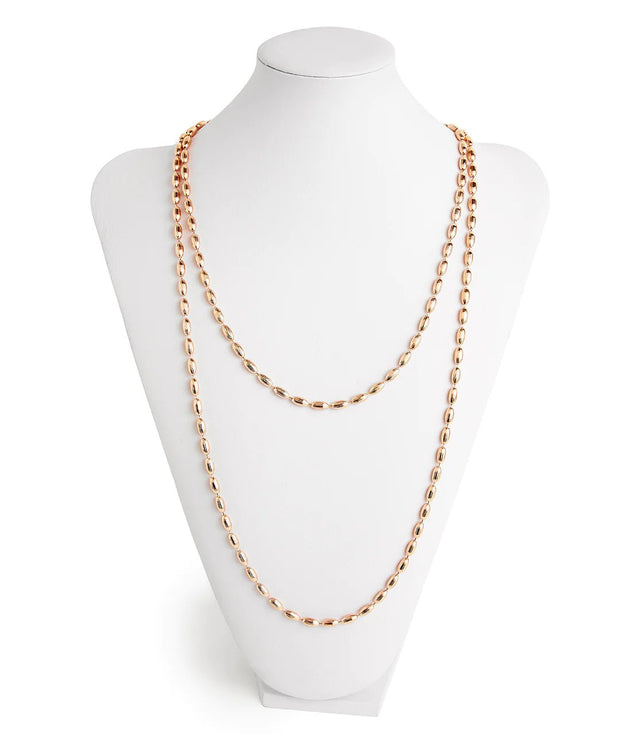 Candy Shop Vintage Jewelry Rose Gold Candy Shop Vintage | Charleston Rice Bead Necklace