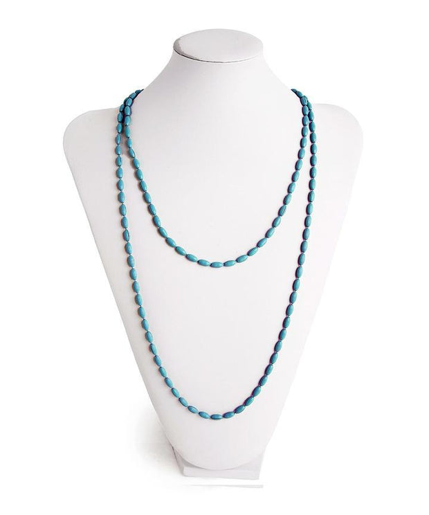 Candy Shop Vintage Jewelry Teal Candy Shop Vintage | Charleston Rice Bead Necklace