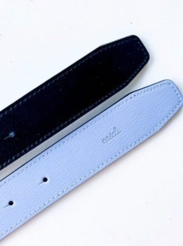 Cesoli Belts Cesoli | Bethany Blue / Minuit Reversible Leather Belt