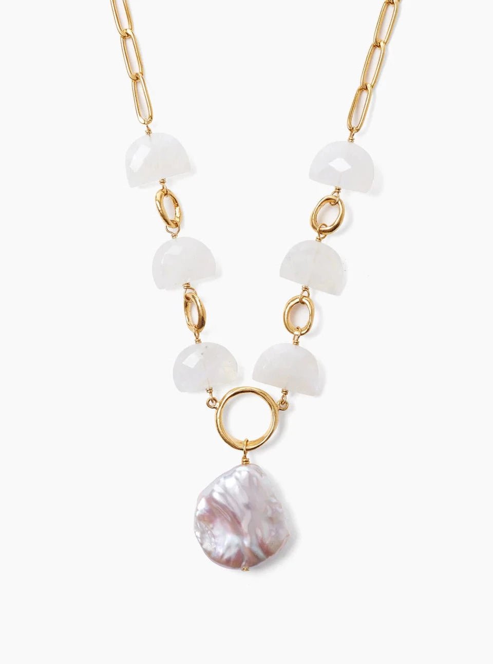 Chan Luu Jewelry Chan Luu | Moonstone Pearl Luna Necklace