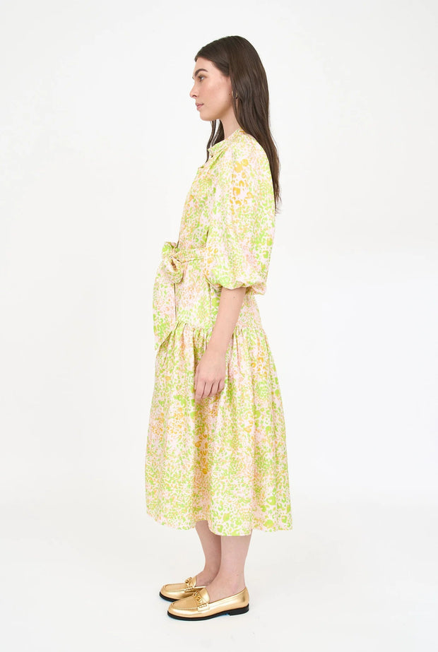 Christy Lynn Dress Christy Lynn | Lana Dress in Lime Floral