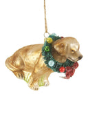 Cody Foster & Co Ornament Cody Foster & Co. | Festive Yellow Lab