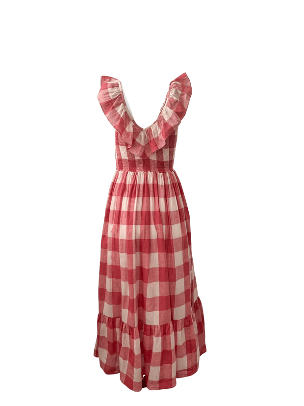Daydress Dress Daydress | Birdie Dress in Pink Handloom Check