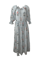Daydress Dress Daydress |  Travelling Dress in Blue Jodhpur Stripe