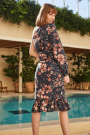 Desert Queen Apparel Desert Queen | Amina Dress in Black Floral