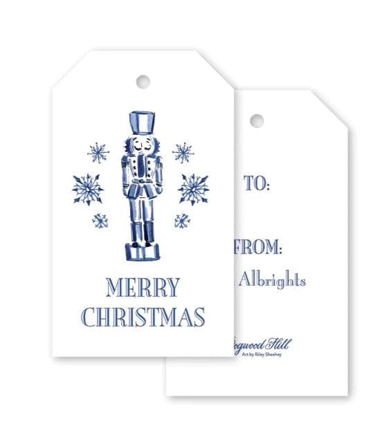 Dogwood Hill Stationary Dogwood Hill | Blue Nutcracker Gift Tags