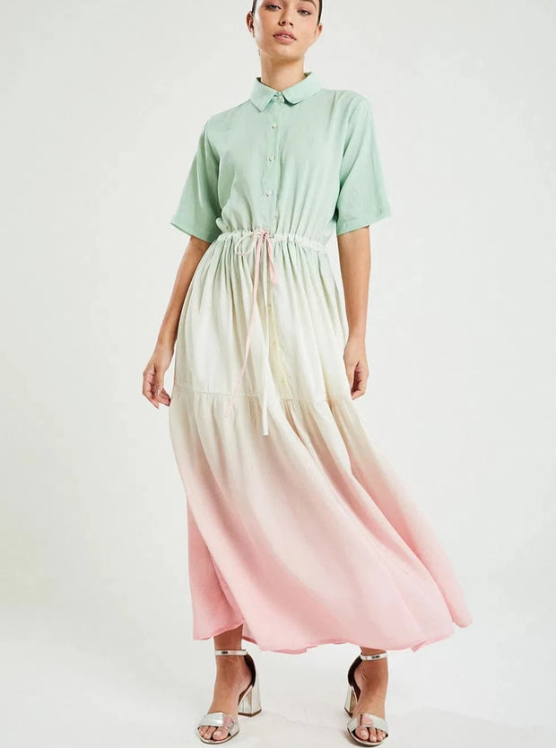 Emi Beachwear Apparel Emi Beachwear | Camisa Midi Dress in Sunset Ombre