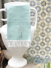 Hibiscus Linen Houseware Sage / Palmetto & Moon Hibiscus Linen | Charleston Tea Towels