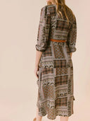 La Roque Apparel La Roque | Collette Dress in Navy Paisley