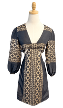 Lace Apparel Lace | Black & Gold Open Back Cutout Mini Dress
