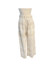 Lace Apparel Lace | Embroidered Ivory Trousers