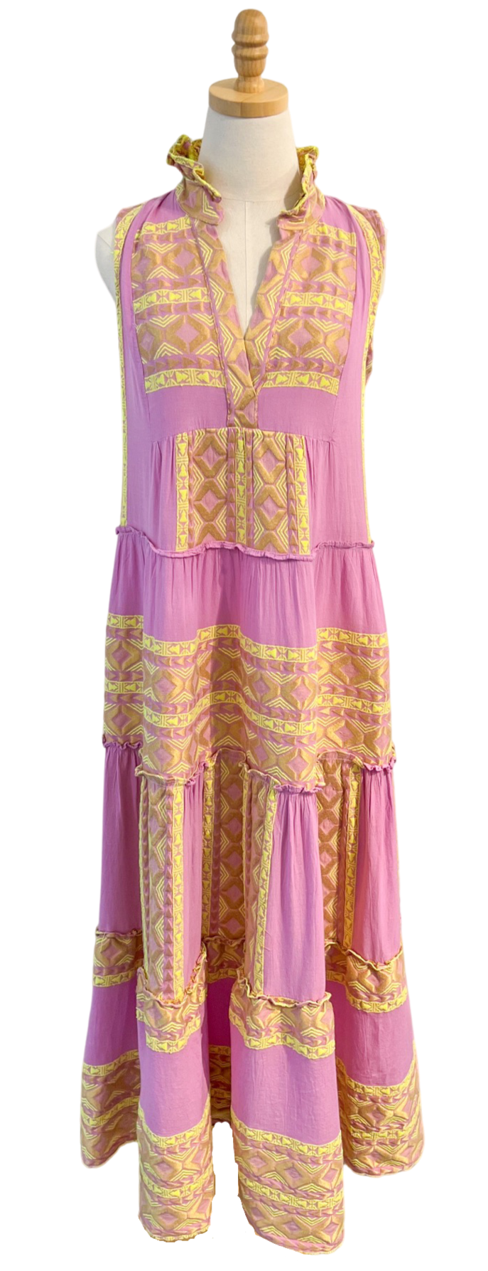 Lace Apparel Lace | Lilac Sleeveless Maxi Dress