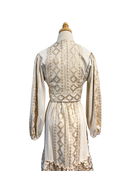 Lace Apparel Lace | Off White Tie Front Top