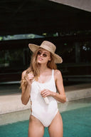 Lack Of Color Hat 57 CM Lack Of Color | Sunnydip Fray Boater