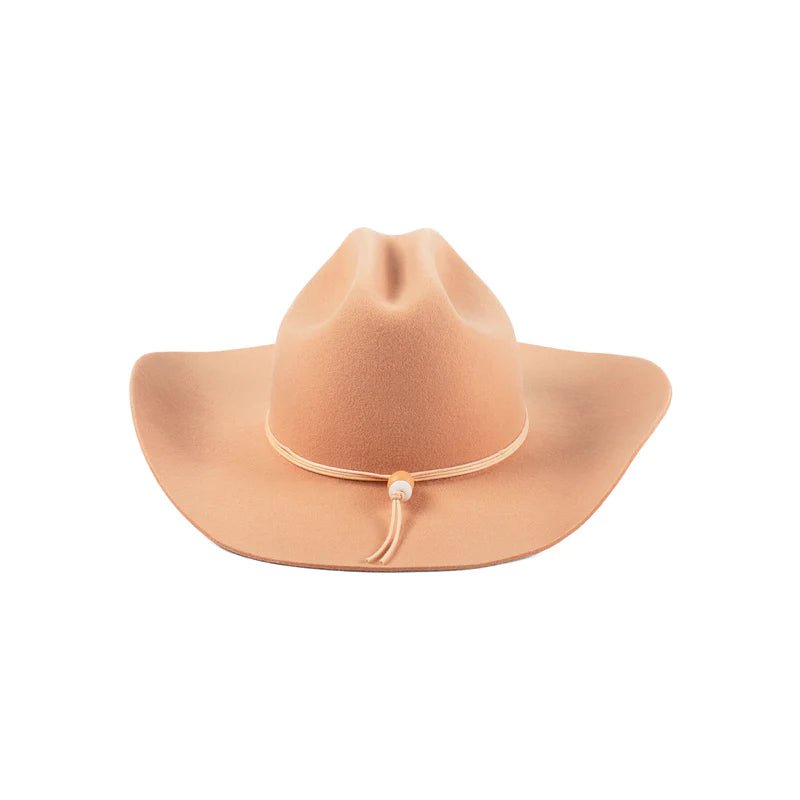 Lack of Color, The Ridge - Peach The Ridge - Wool Felt Cowboy Hat (White) | Lack of Color [US] main image 3