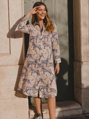 Las Sureñas Apparel Las Sureñas | Leopard Star Blue Tunic Dress