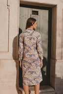 Las Sureñas Apparel Las Sureñas | Leopard Star Blue Tunic Dress