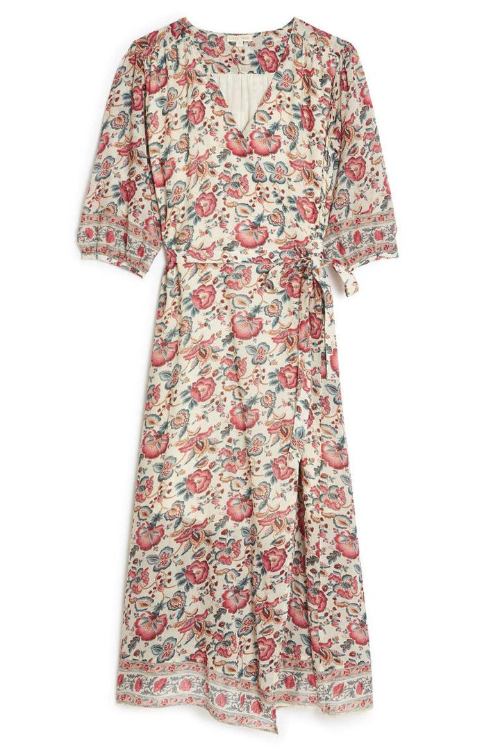 Louise Misha Dresses Louise Misha | Aline Dress in Cream Indian Flowers
