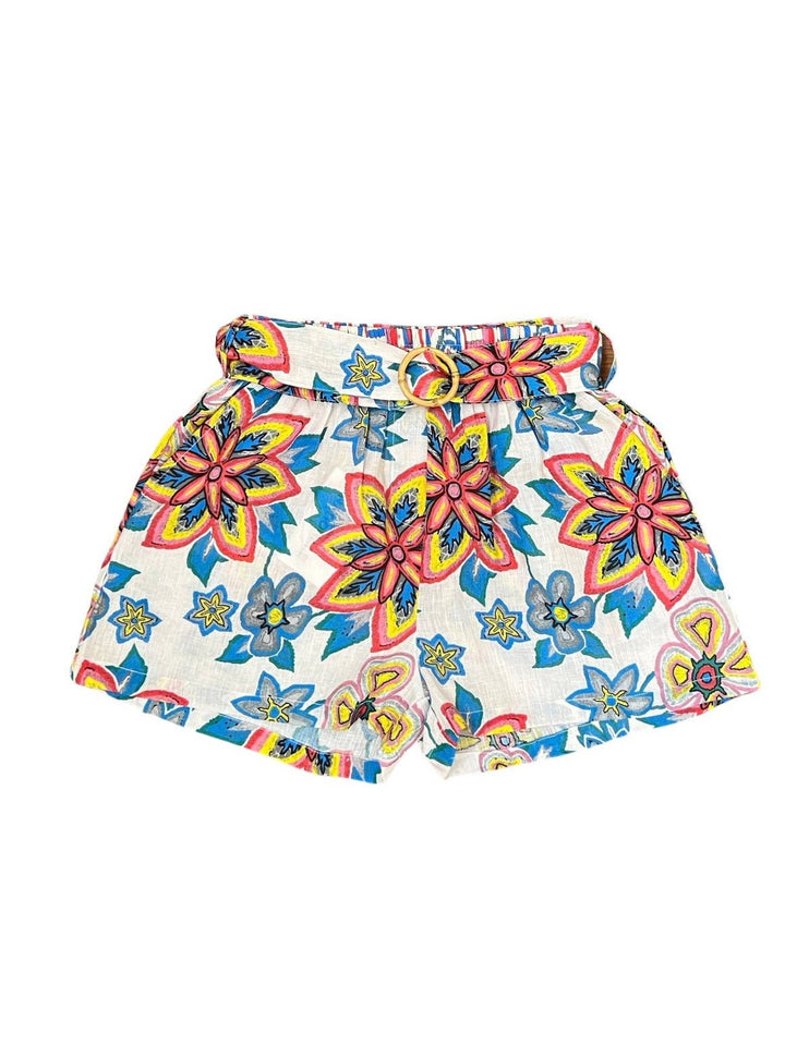 Place Nationale Shorts Place Nationale | Le Plumeria High Waisted Shorts in Retro Flower