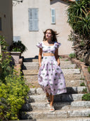Place Nationale Tops Place Nationale | Le Rameau Crop Top in Palm Tree