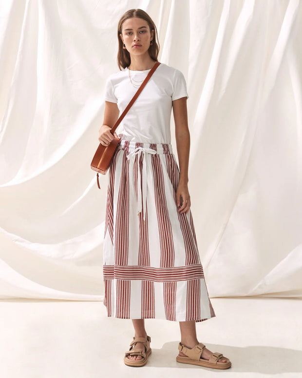 Sancia Dress Sancia | The Isotta Skirt in Mala Stripe