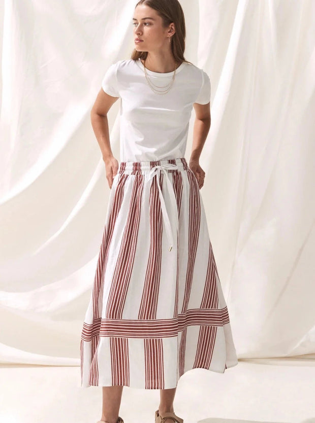 Sancia Dress Sancia | The Isotta Skirt in Mala Stripe