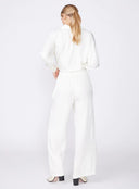 Sateside Apparel Stateside | Viscose Satin Pull On Trouser in Cream