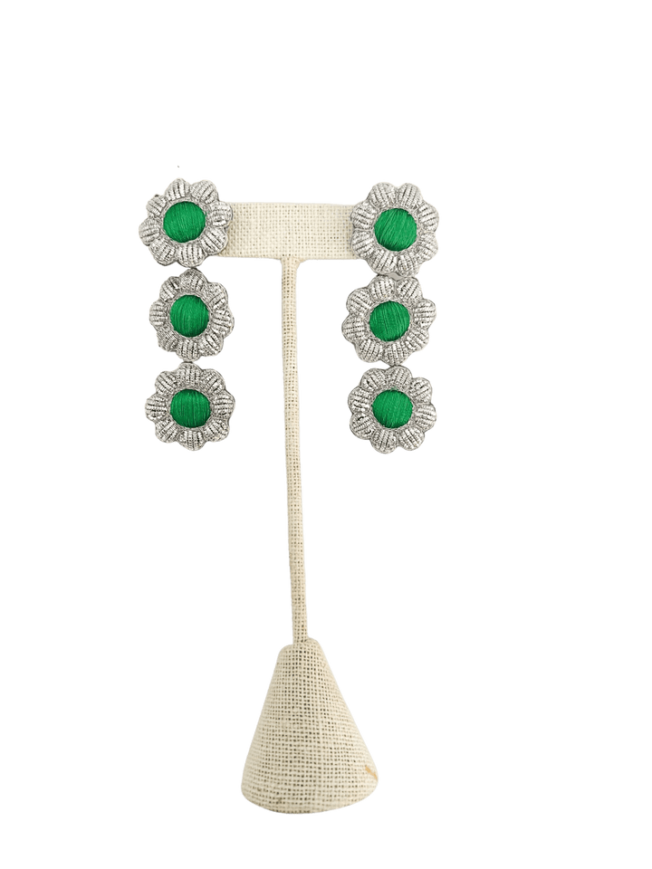 Sophia203 Jewelry Emerald Sophia 203 Jewelry | Floral Gem Earrings