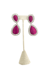 Sophia203 Jewelry Magenta Sophia 203 Jewelry | Giant Gem Earrings