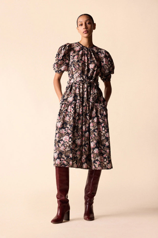 St.Roche Apparel St. Roche | Ciel Midi Dress in Belladonna Print