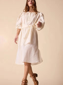 St.Roche Apparel St. Roche | Tippi Shirt Dress in Porcelain