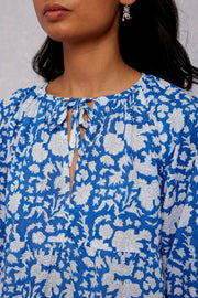 SZ Blockprints Dress SZ Blockprints | Priya Dress in London Blue