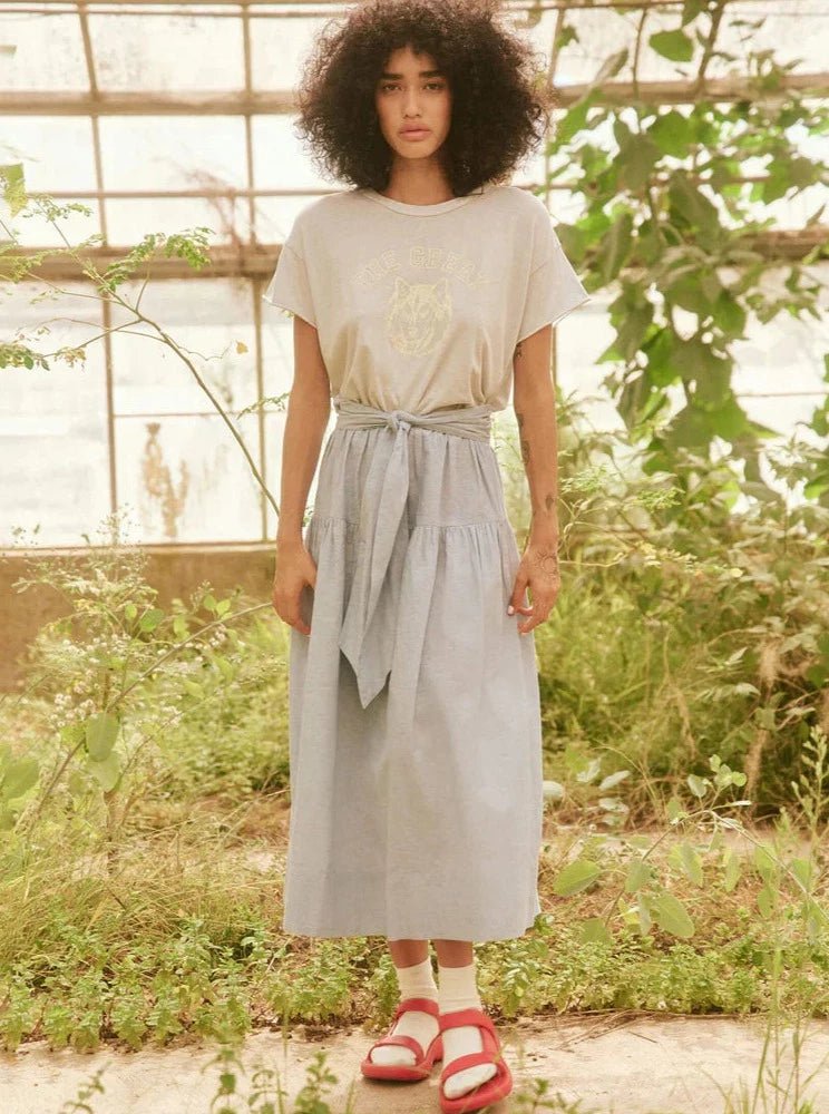 The Great Skirts The Great | The Waltz Skirt in Light Chambray