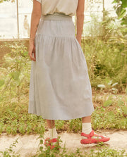 The Great Skirts The Great | The Waltz Skirt in Light Chambray