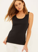 Three Dot Apparel Three Dots | Black Rocker Tank