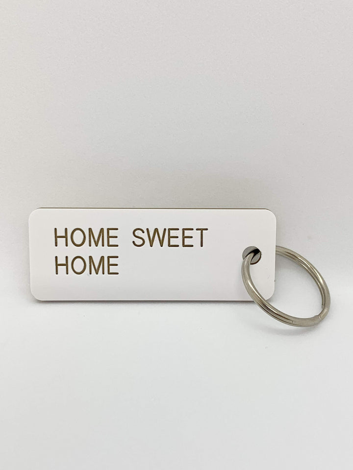 Various Keytags Key Tag White / Gold Various Key Tags | Home Sweet Home